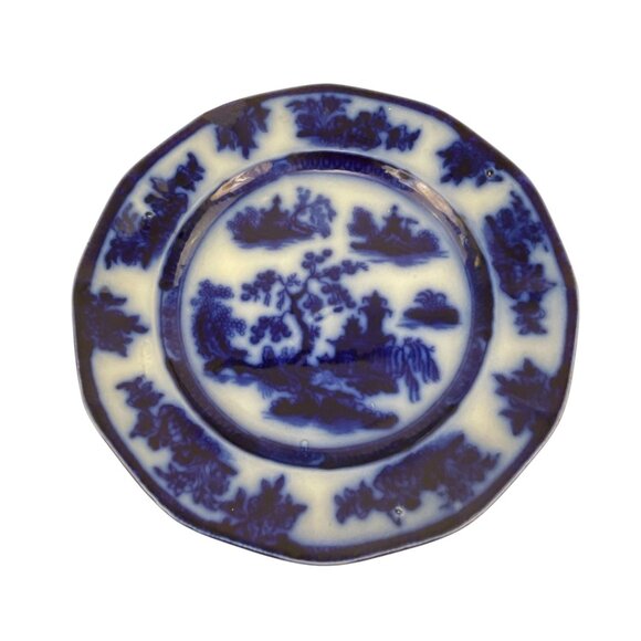 Wedgewood Ironstone Chapoo 9" Blue & White Decorative Plate - Picture 2 of 7